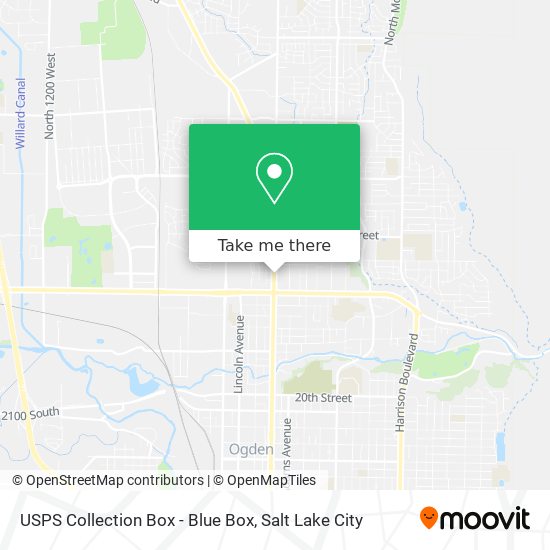 USPS Collection Box - Blue Box map