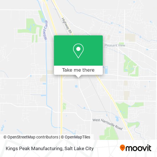Kings Peak Manufacturing map