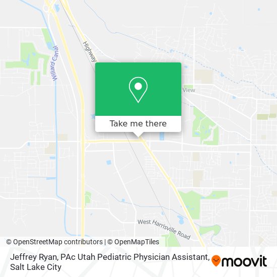 Jeffrey Ryan, PAc Utah Pediatric Physician Assistant map
