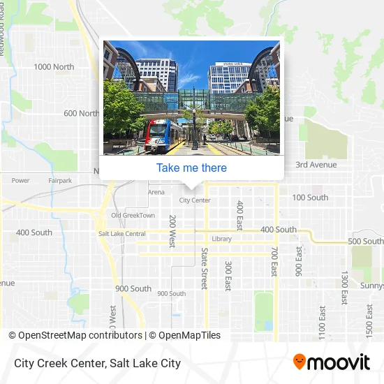City Creek Center map