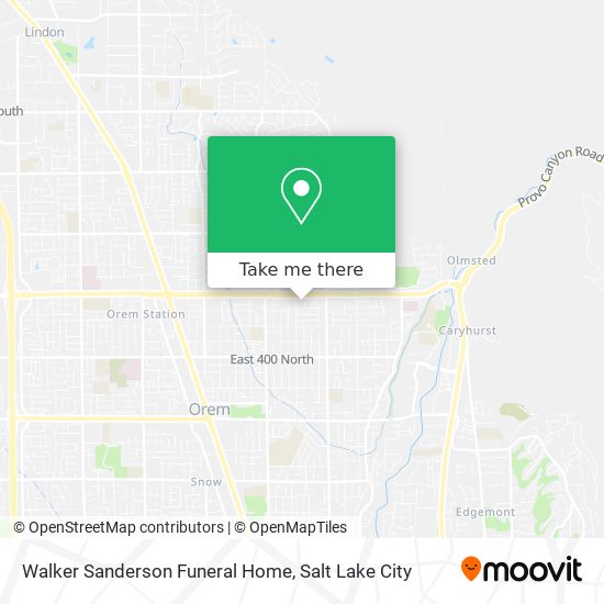 Walker Sanderson Funeral Home map