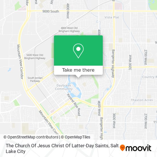 The Church Of Jesus Christ Of Latter-Day Saints map