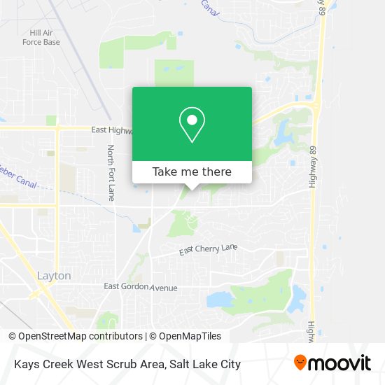 Kays Creek West Scrub Area map