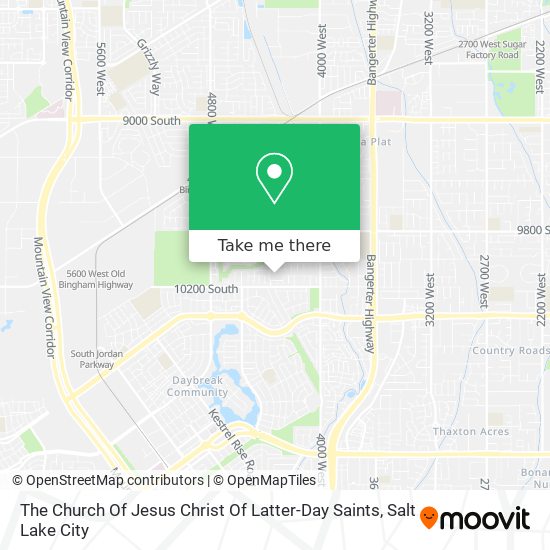 The Church Of Jesus Christ Of Latter-Day Saints map