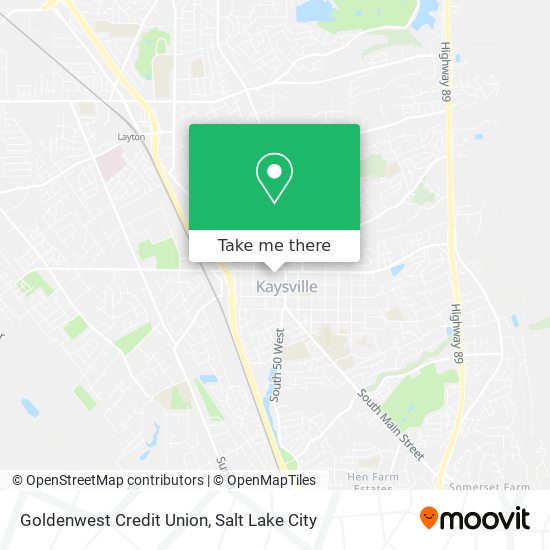 Goldenwest Credit Union map