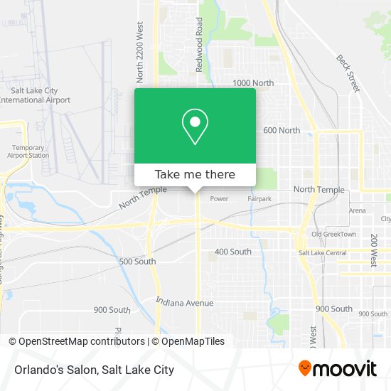 Orlando's Salon map