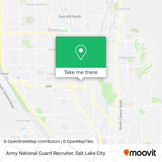 Army National Guard Recruiter map