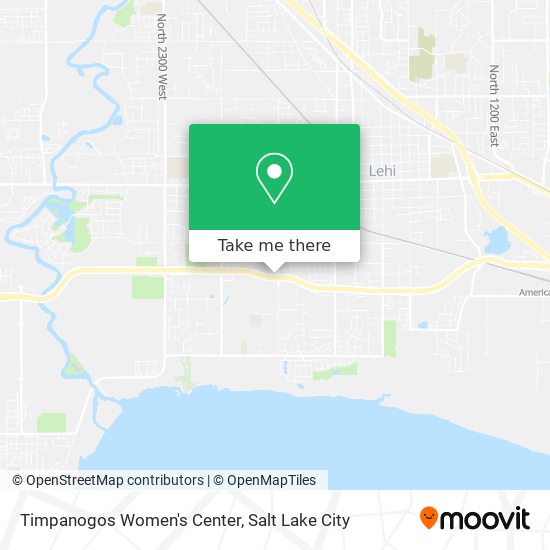 Timpanogos Women's Center map