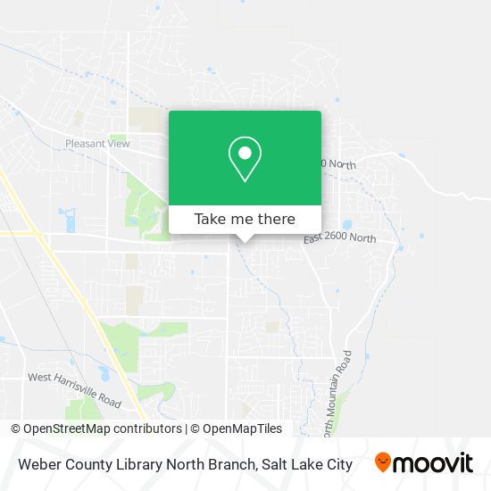 Weber County Library North Branch map