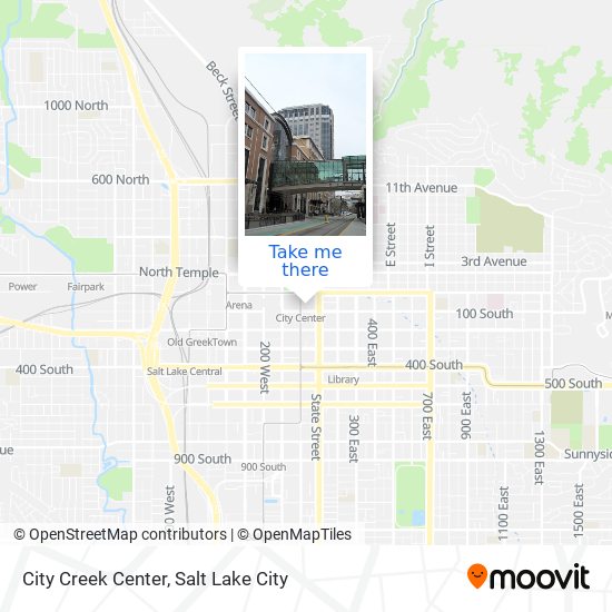 City Creek Center map