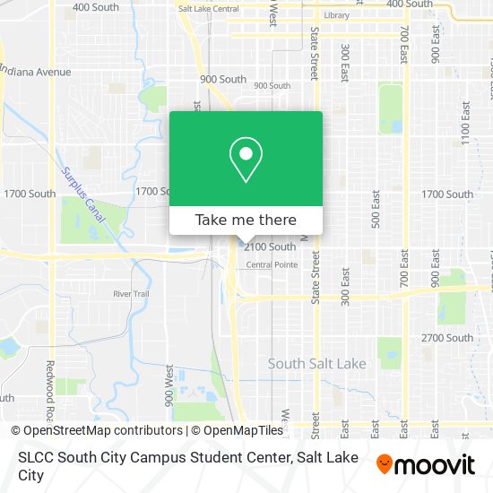 Mapa de SLCC South City Campus Student Center