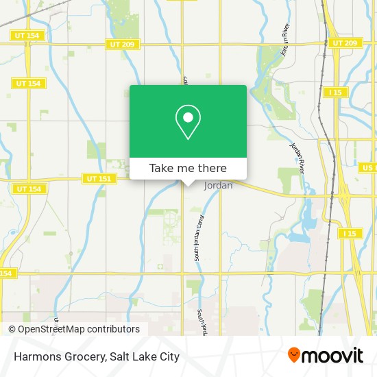 Mapa de Harmons Grocery