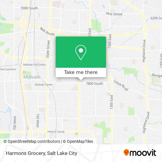 Mapa de Harmons Grocery