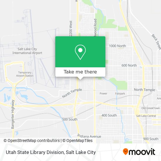 Mapa de Utah State Library Division