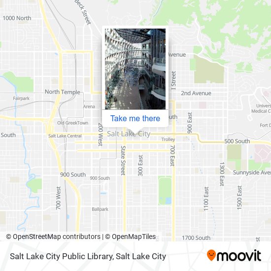 Salt Lake City Public Library map