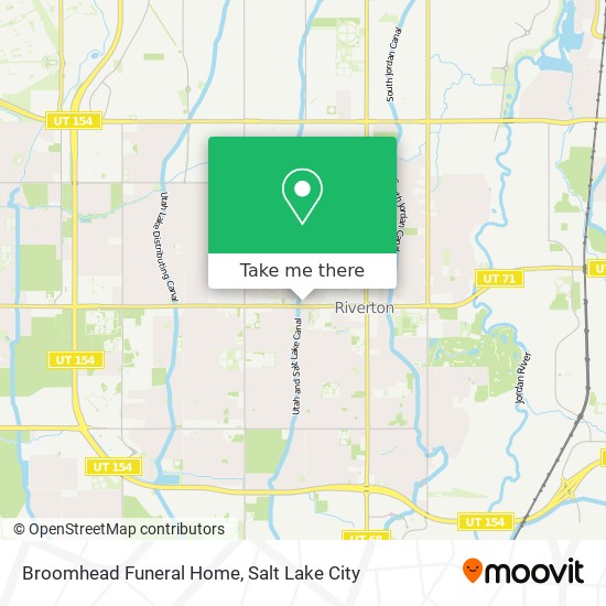 Broomhead Funeral Home map