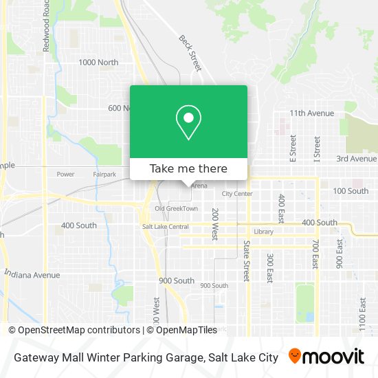 Gateway Mall Winter Parking Garage map