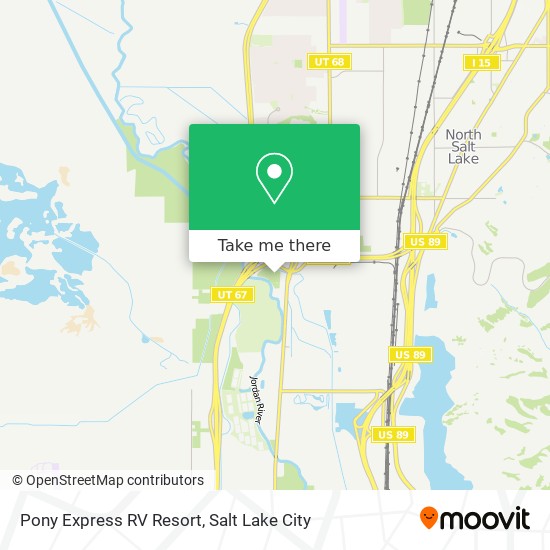 Pony Express RV Resort map