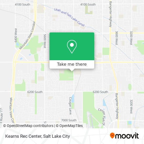 Kearns Rec Center map