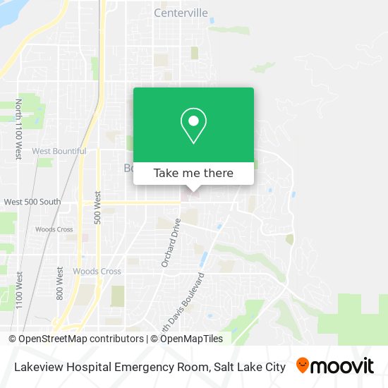 Lakeview Hospital Emergency Room map