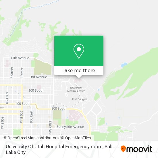 University Of Utah Hospital Emergency room map