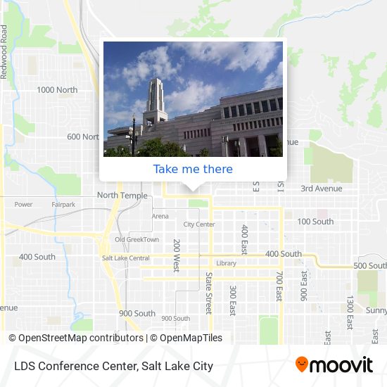 Mapa de LDS Conference Center