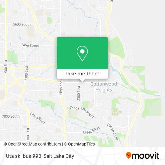 Uta Ski Bus Map How To Get To Uta Ski Bus 990 In Cottonwood Heights By Bus Or Light Rail?