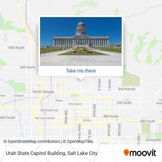 Utah State Capitol Building map