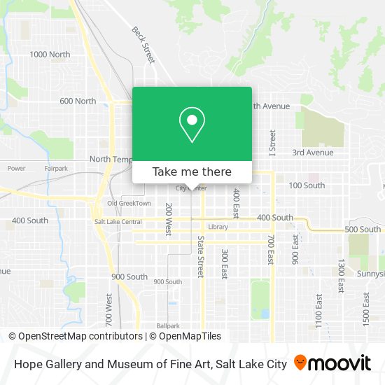 Hope Gallery and Museum of Fine Art map