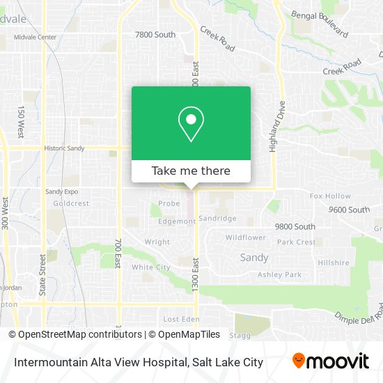 Mapa de Intermountain Alta View Hospital