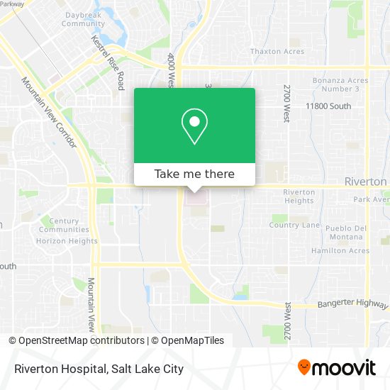 Riverton Hospital map