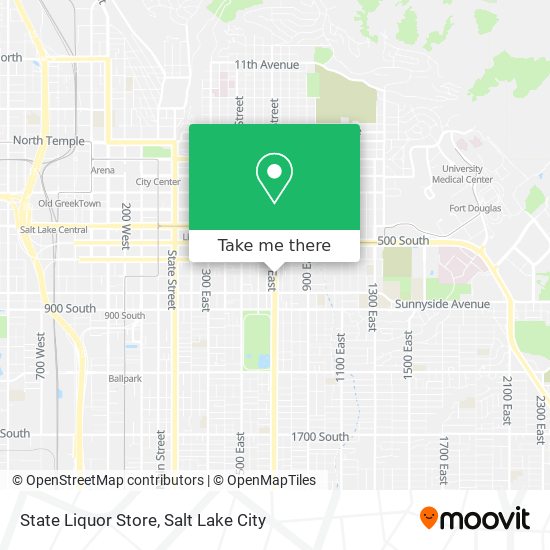State Liquor Store map