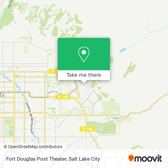 Mapa de Fort Douglas Post Theater