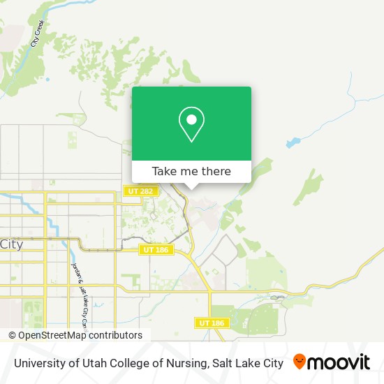 Mapa de University of Utah College of Nursing