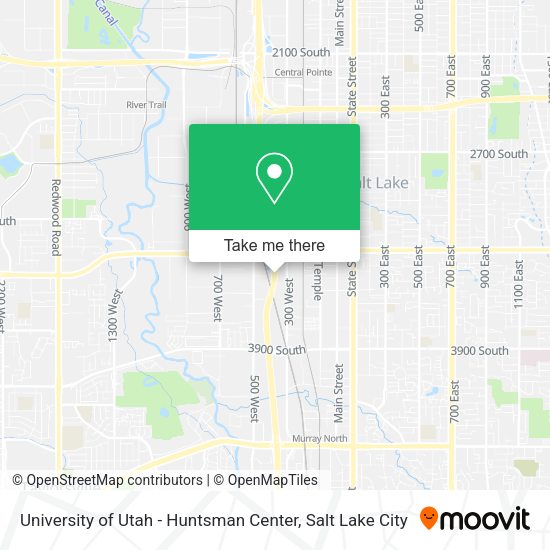 Mapa de University of Utah - Huntsman Center