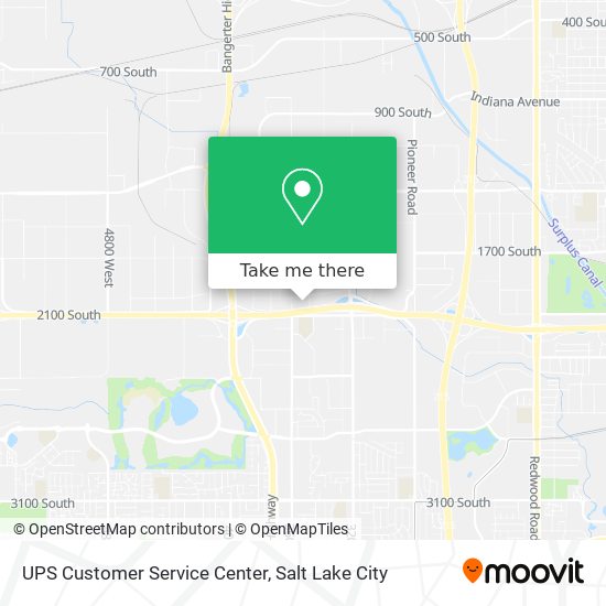UPS Customer Service Center map