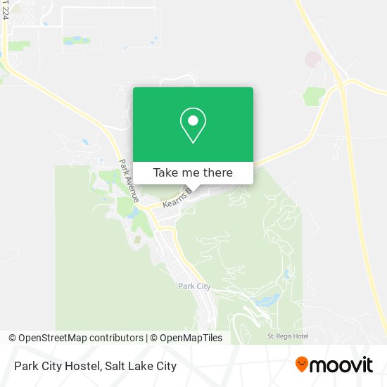 Park City Hostel map