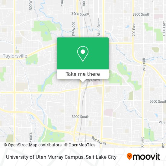 University of Utah Murray Campus map