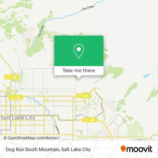 Mapa de Dog Run South Mountain