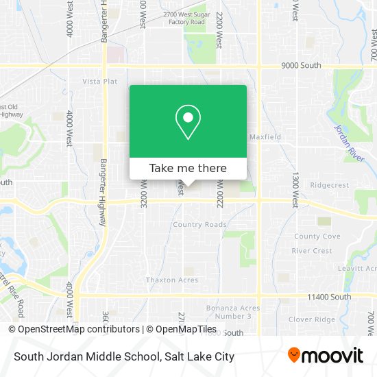 Mapa de South Jordan Middle School