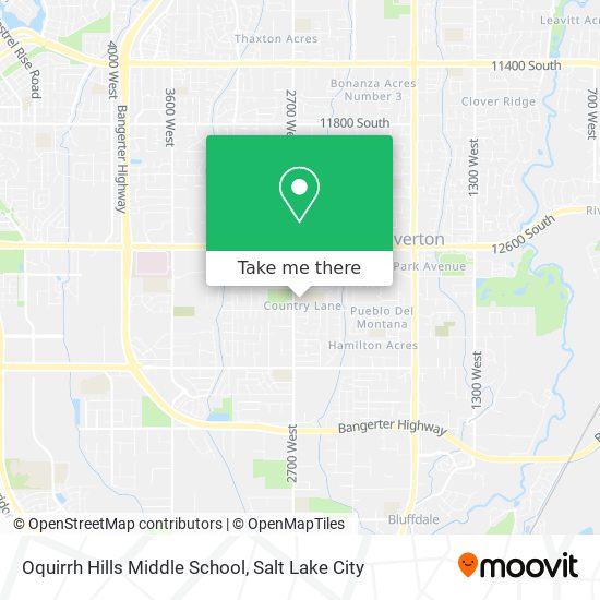 Oquirrh Hills Middle School map