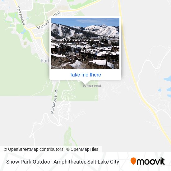 Mapa de Snow Park Outdoor Amphitheater