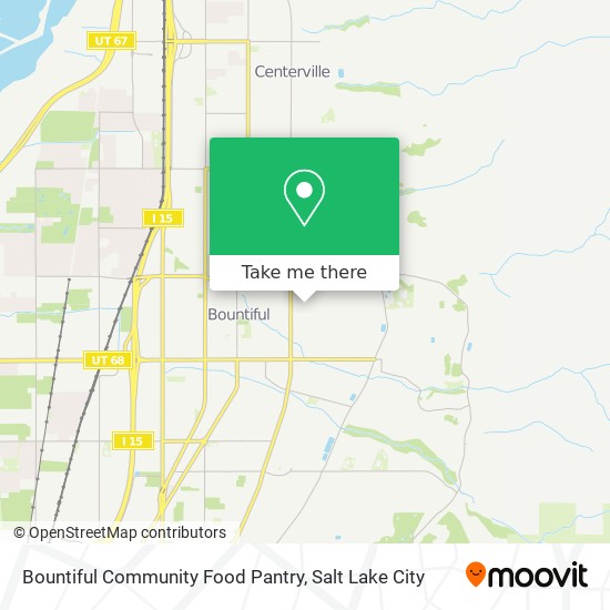 Mapa de Bountiful Community Food Pantry