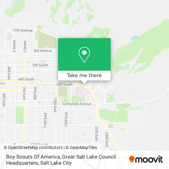 Boy Scouts Of America, Great Salt Lake Council Headquarters map