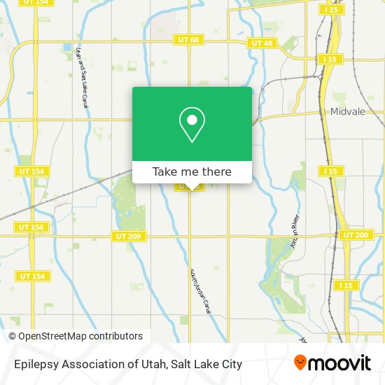 Epilepsy Association of Utah map