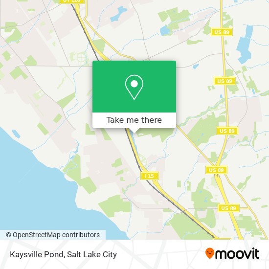 Kaysville Pond map