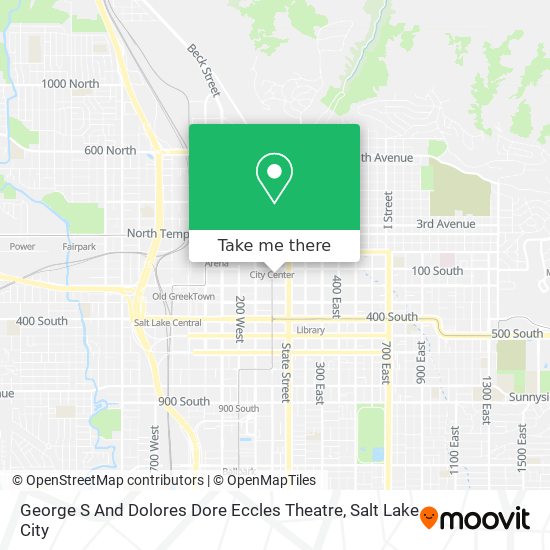 George S And Dolores Dore Eccles Theatre map