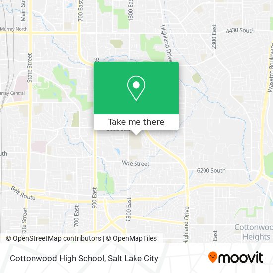 Cottonwood High School map