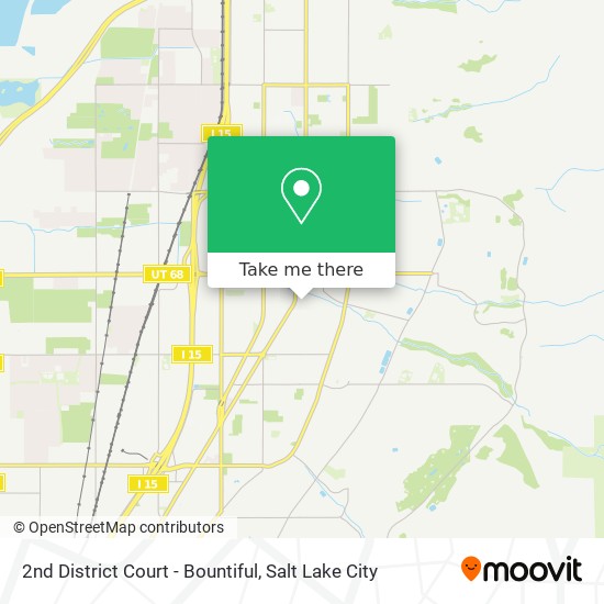 2nd District Court - Bountiful map