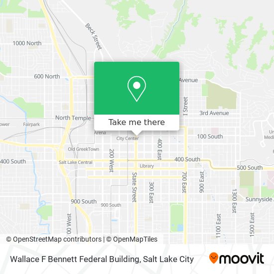 Mapa de Wallace F Bennett Federal Building
